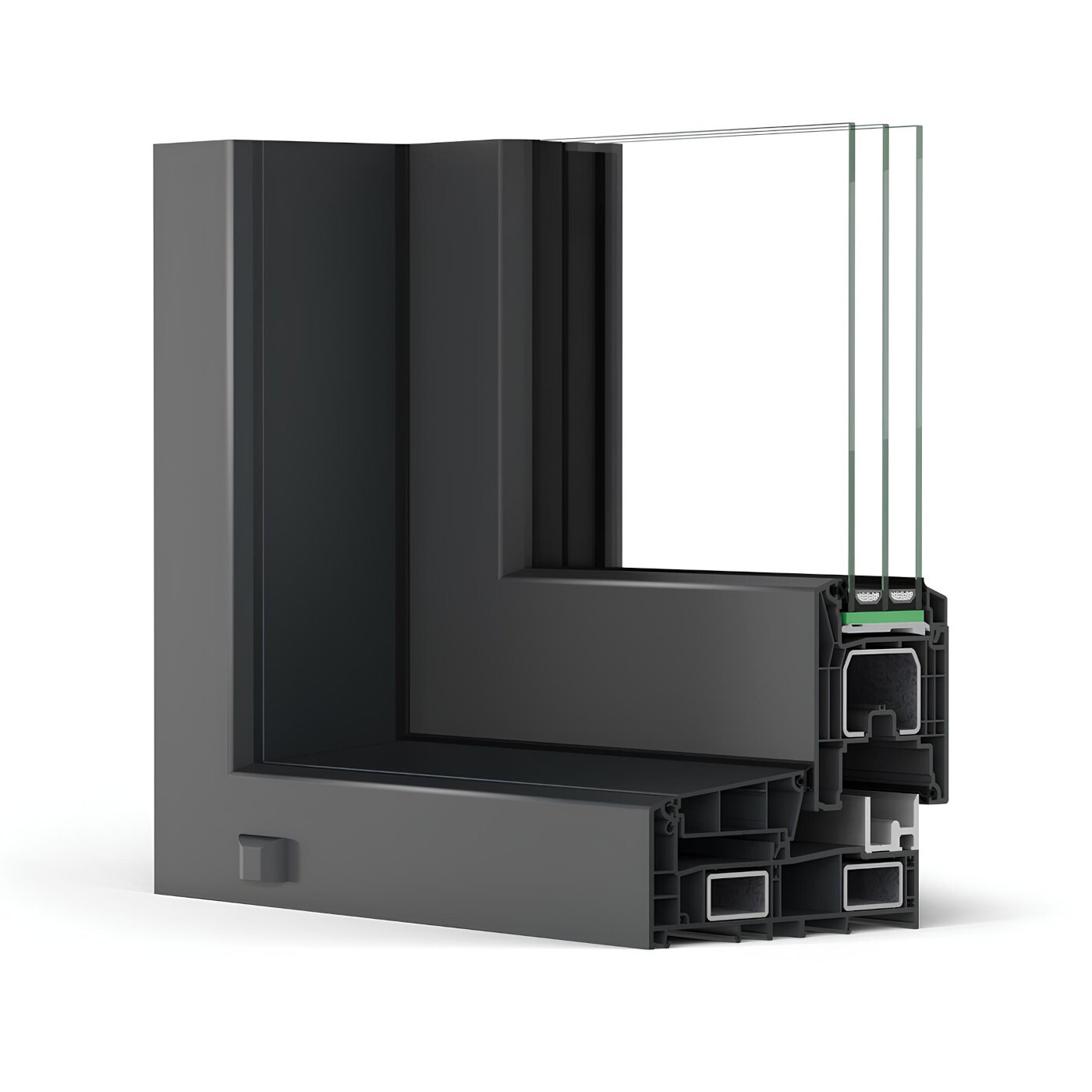 Премиальная портальная система Intelio Slide. Профиль Rehau Intelio Slide, 5/7 камер, 80 мм